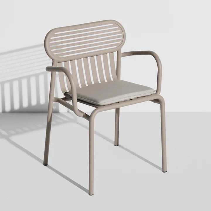 Petite Friture - Seat cushion for Week-End chairs, small, walnut