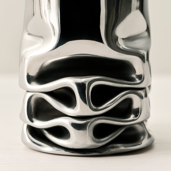 Design House Stockholm - Hydraulic Vase, H 25 cm, stainless steel