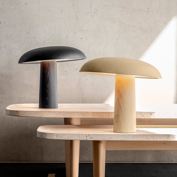 ClassiCon - Forma LED table lamp, natural ash and black lacquered