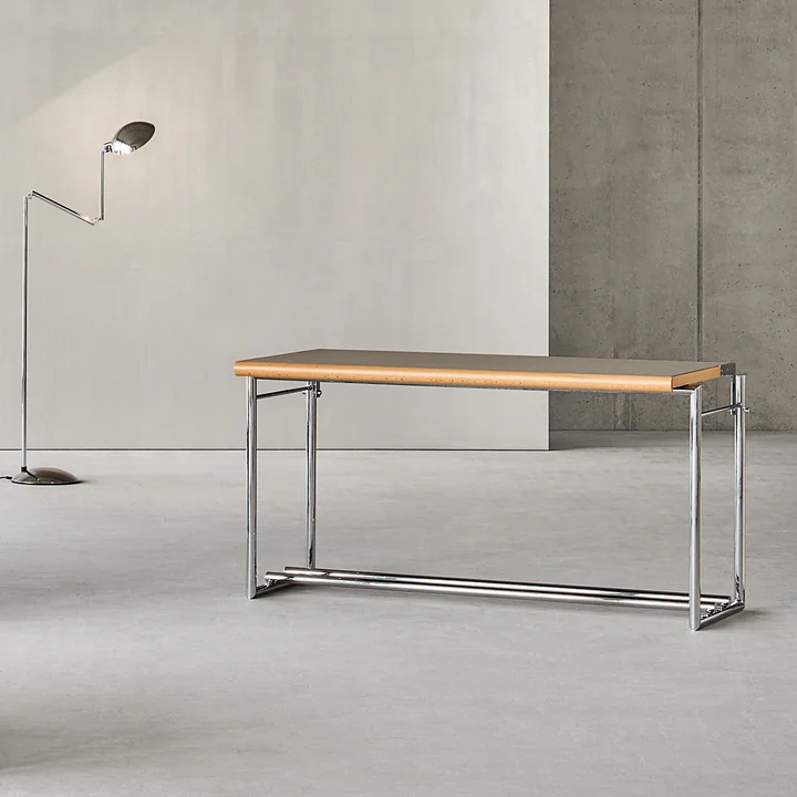 Classicon - Menton Side table, swivel, gray/black, chrome frame