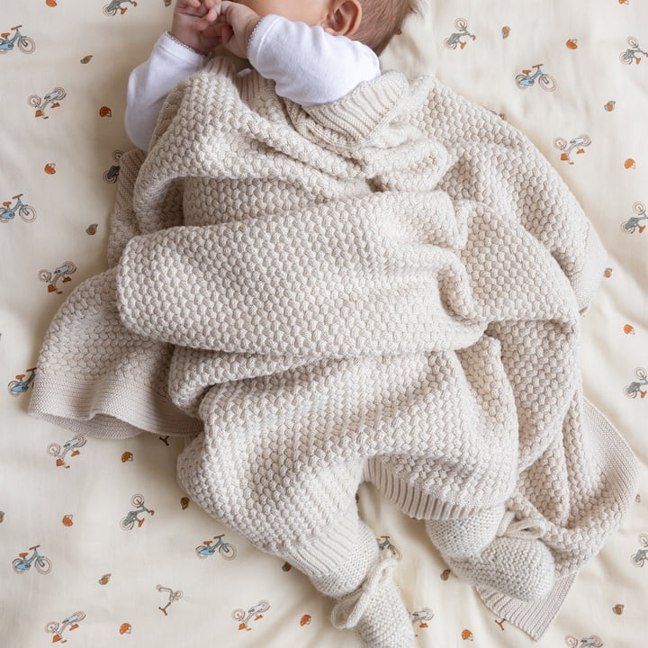 Harper knitted baby blanket from Cam Cam Copenhagen