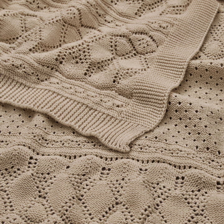 Pointelle knitted baby blanket from Cam Cam Copenhagen