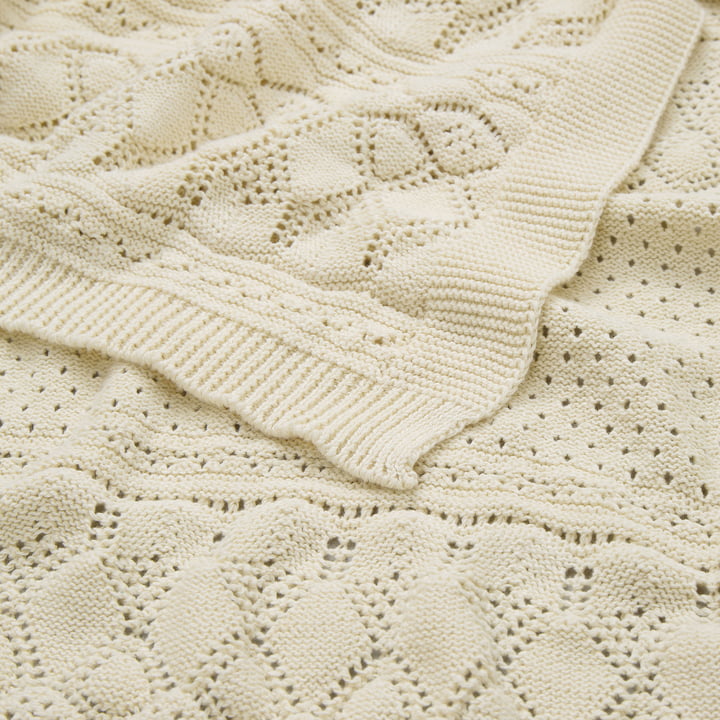 Pointelle knitted baby blanket from Cam Cam Copenhagen