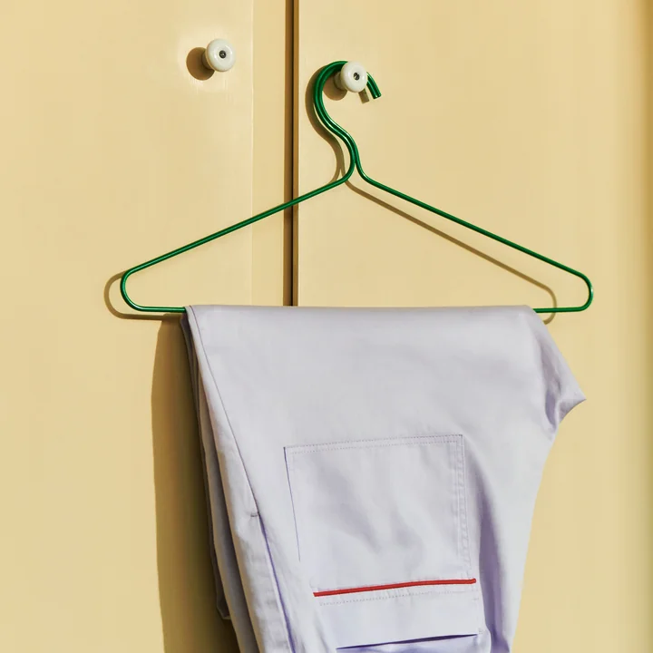 Color coat hanger, jungle green by HAY