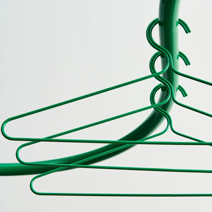 Color coat hanger, jungle green by HAY