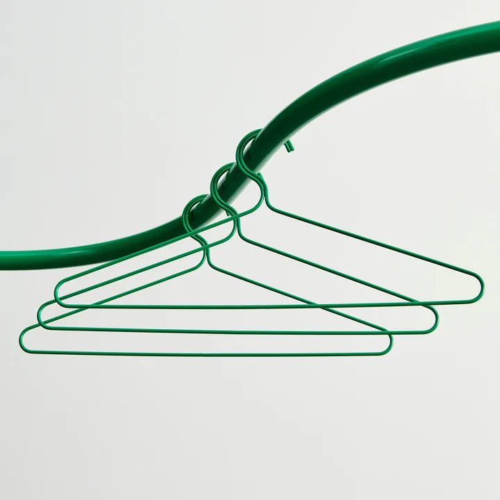 Color coat hanger, jungle green by HAY