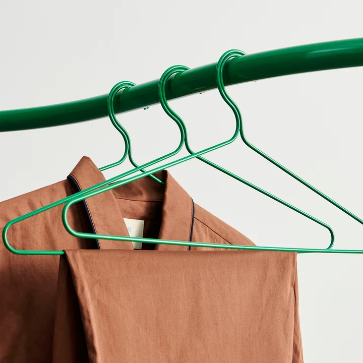 Color coat hanger, jungle green by HAY