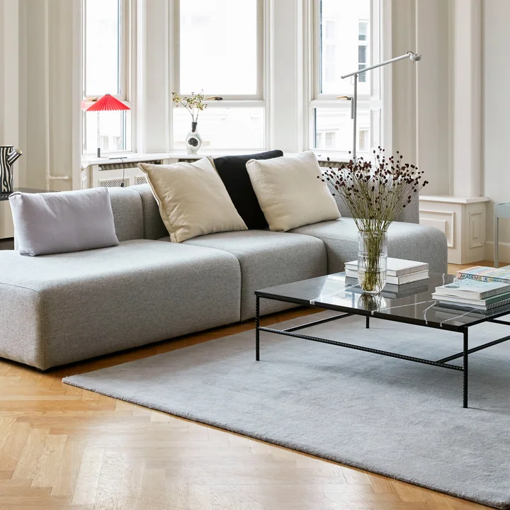 Raw Rug No. 2, light gray from HAY