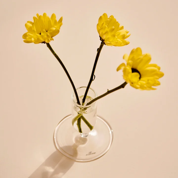 Tiny vase Ø 7 x H 8. 6 cm, clear by HAY