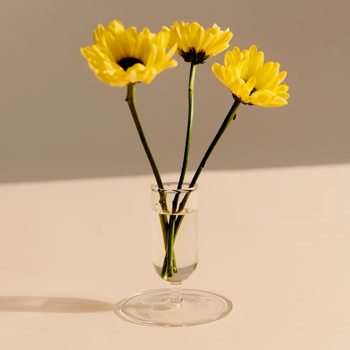 Tiny vase Ø 7 x H 8. 6 cm, clear by HAY