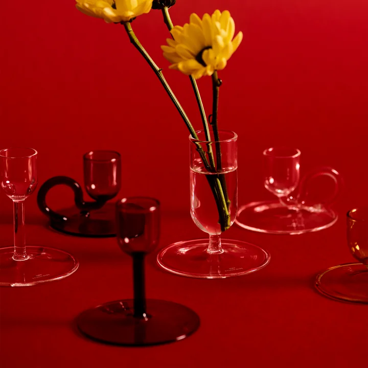 Tiny vase and candlestick from HAY