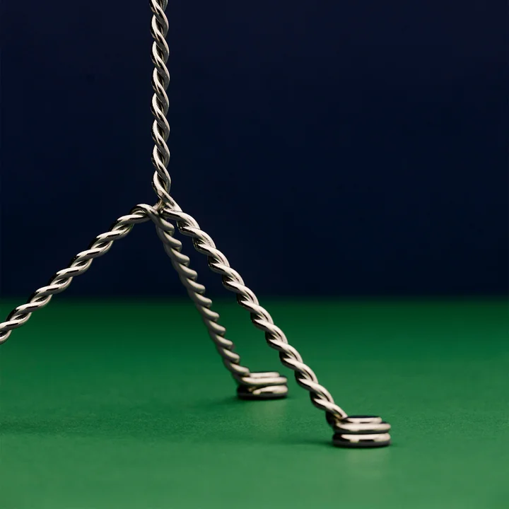 Wire candle holder Ø 19 x H 25 cm, mirror by HAY