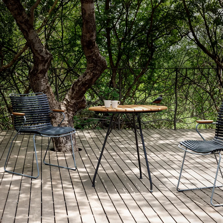 HOUE - CLICK Outdoor Dining armchair with low backrest