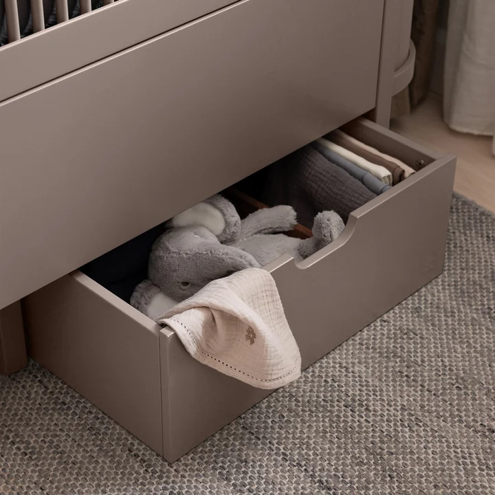 Bed drawer, jetty beige from Sebra