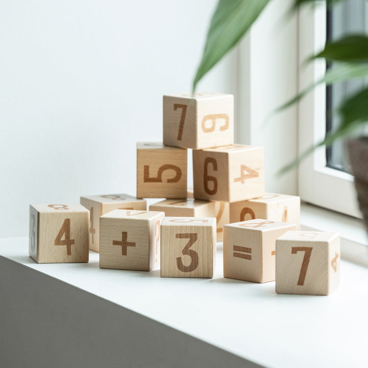 Number blocks (set of 12) from Sebra