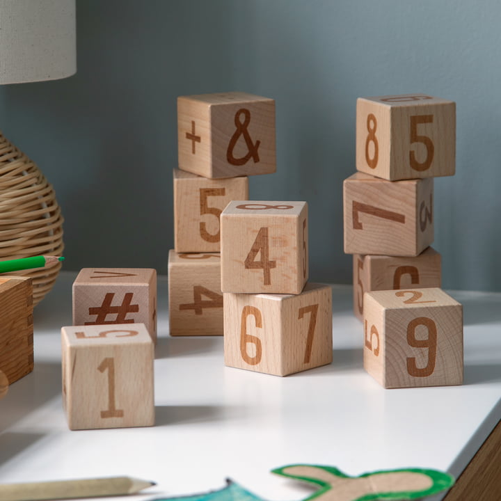 Number blocks (set of 12) from Sebra