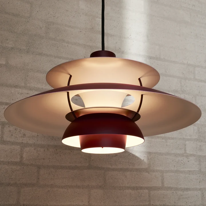 Louis Poulsen - PH 5 pendant light, monochrome burgundy