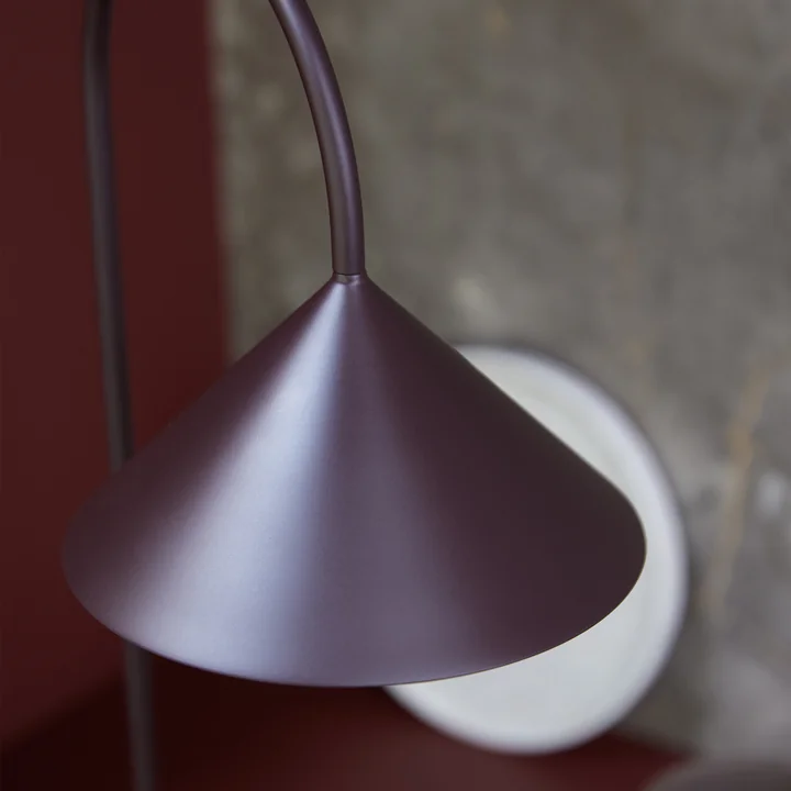 Grasp LED rechargeable floor lamp, beetroot matt by Frandsen