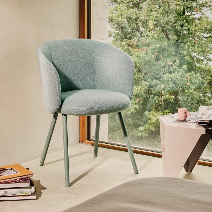 Vitra - Mikado armchair, mint / pale blue / emerald (Dumet 27)
