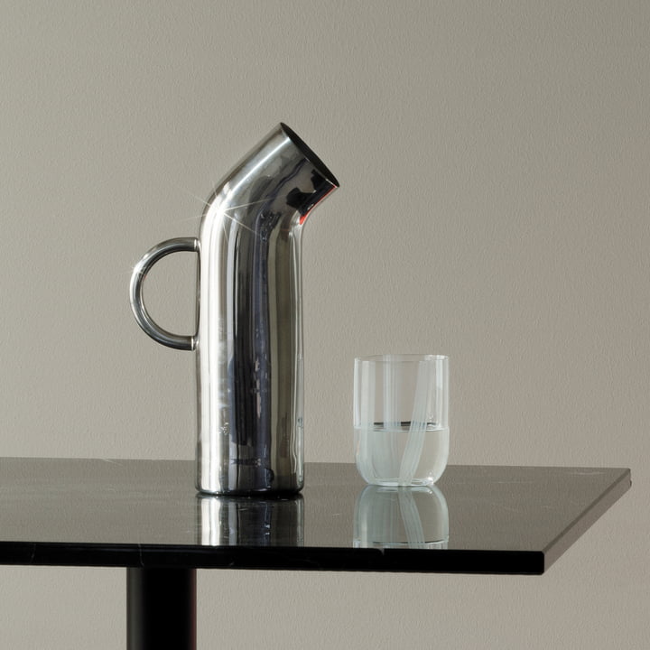 Pipe jug, stainless steel polished by Normann Copenhagen