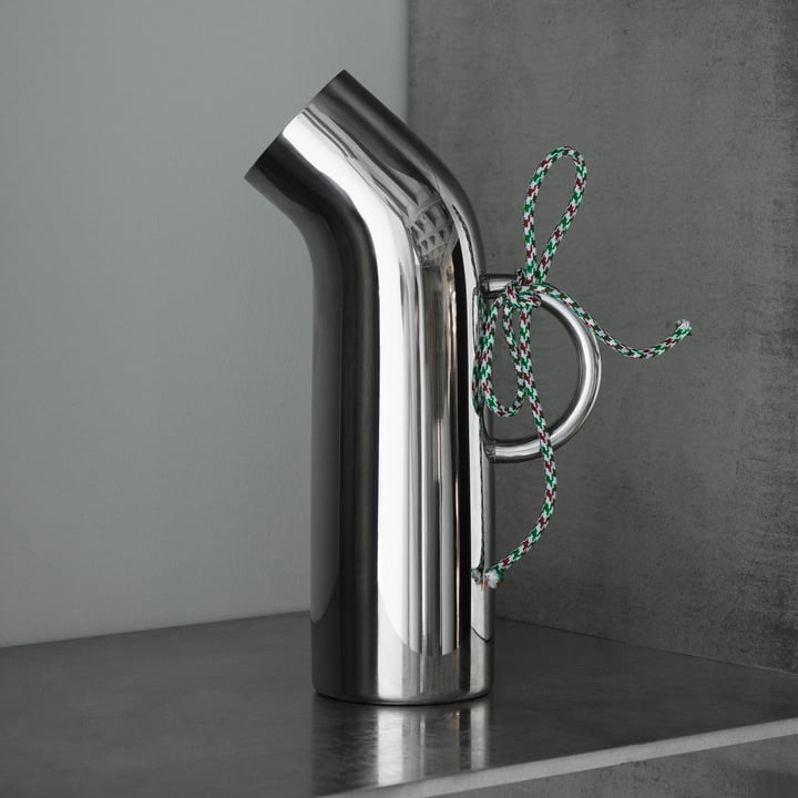 Pipe jug, stainless steel polished by Normann Copenhagen