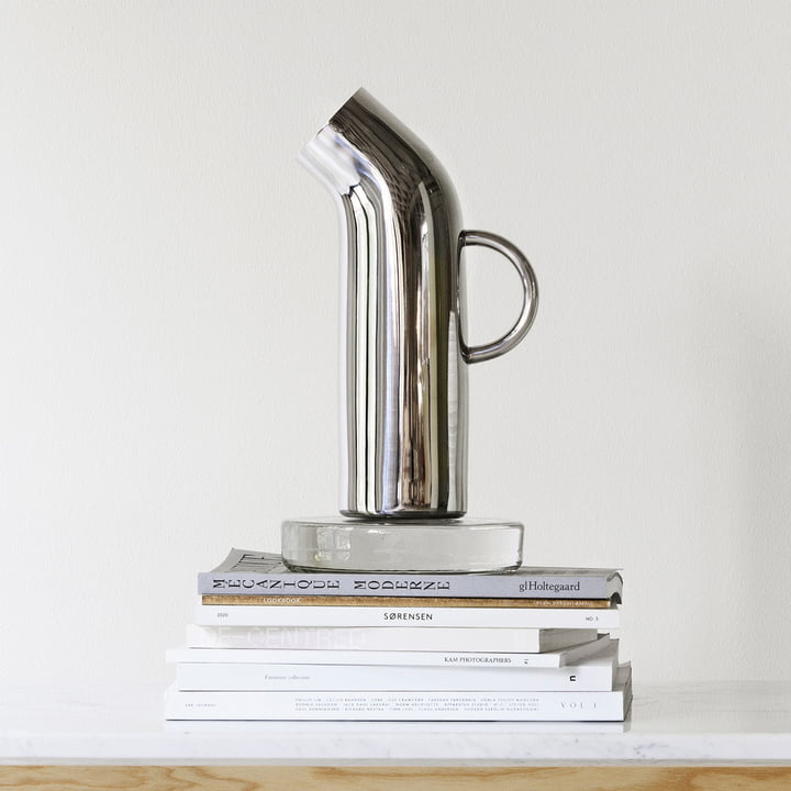 Pipe jug, stainless steel polished by Normann Copenhagen