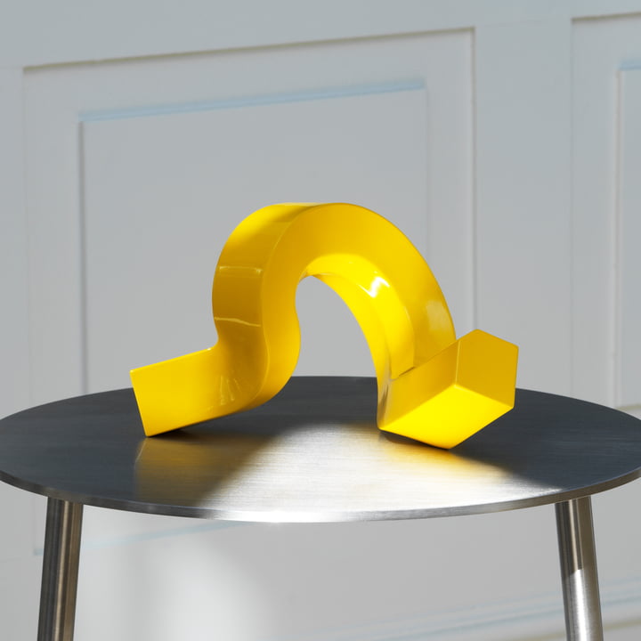 Crooked Candlestick, yellow from Normann Copenhagen