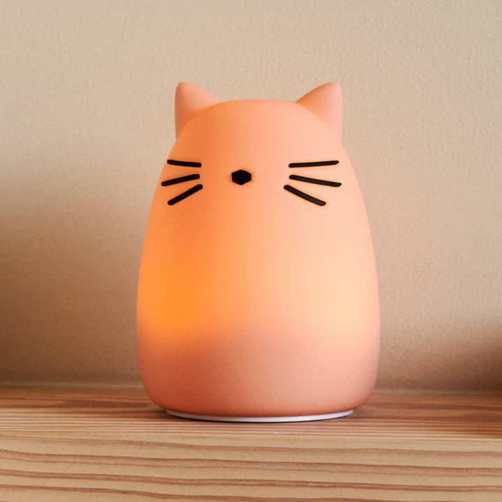 LIEWOOD - Winston night light, Cat, rose