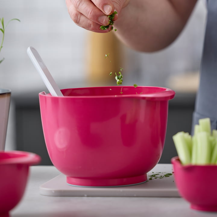 Margrethe Mixing bowl set, 0.25 - 3 l, beetroot (8 pcs.) from Rosti