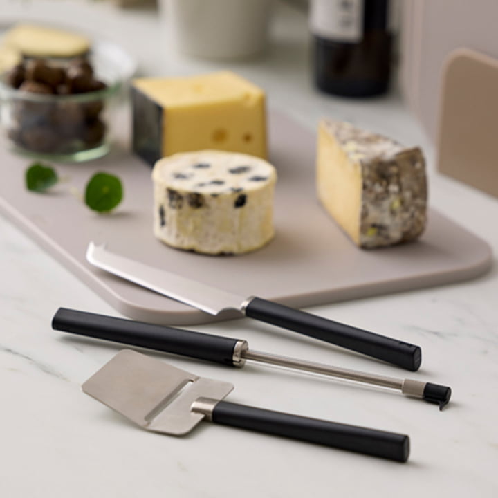 Emma cheese set, black (set of 3) from Rosti