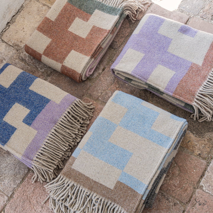 Maze wool blanket from Mette Ditmer