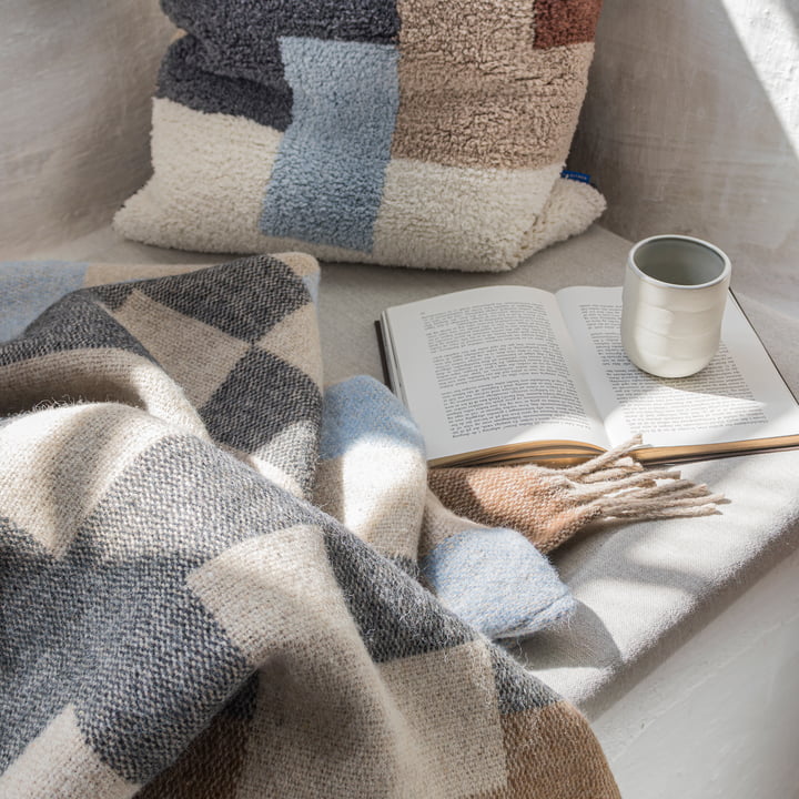 Maze wool blanket from Mette Ditmer