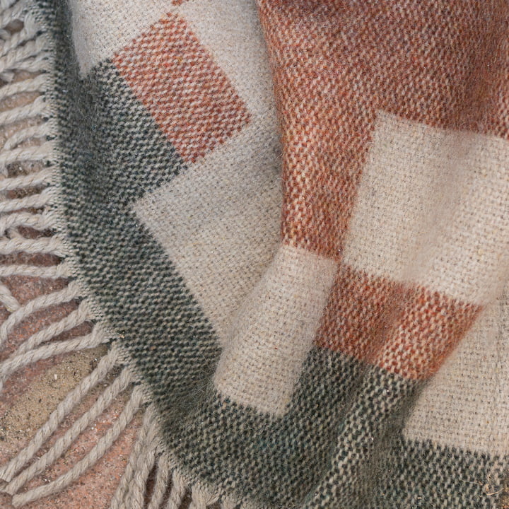 Maze wool blanket from Mette Ditmer