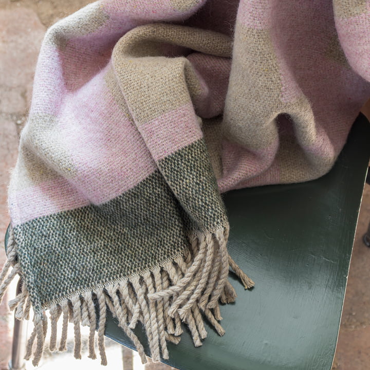 Maze wool blanket from Mette Ditmer