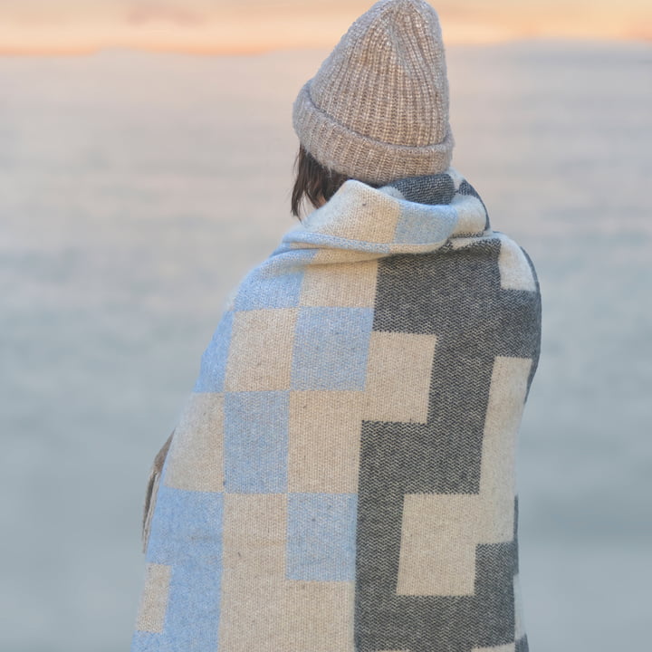 Maze wool blanket from Mette Ditmer