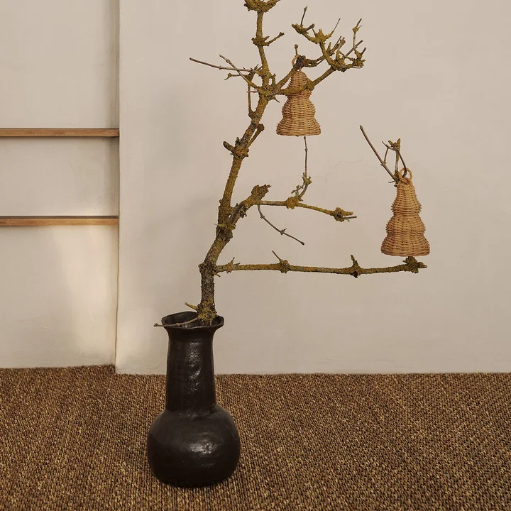 Braided bell balls, natural (set of 2) by Ferm Living