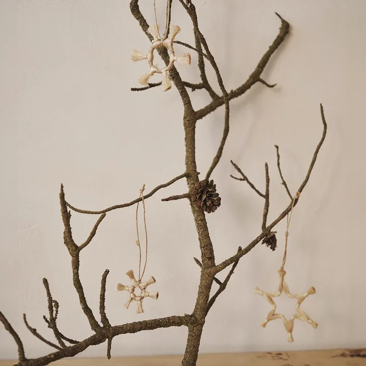 Jute stars, natural (set of 3) by Ferm Living