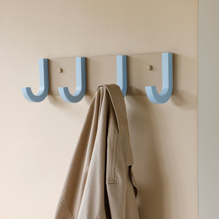 Jay wardrobe, L 43 cm, beige / light blue by Design Letters