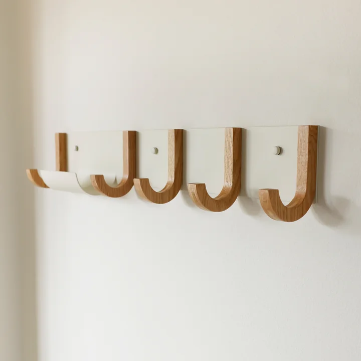 Jay wardrobe, L 70 cm, cream white / natural oak by Design Letters