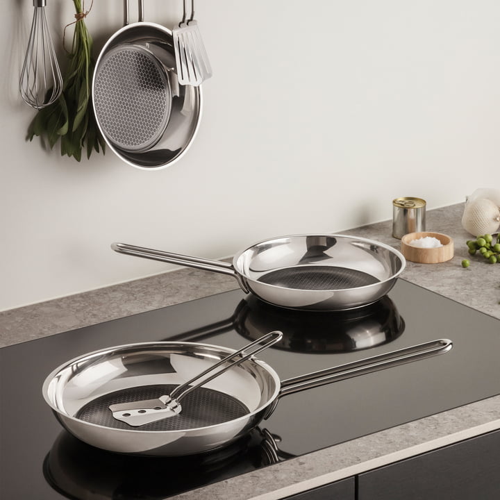 Stainless steel frying pan, Ø 24 cm, Mosaic ceramic Slip-Let® non-stick coating from Eva Solo