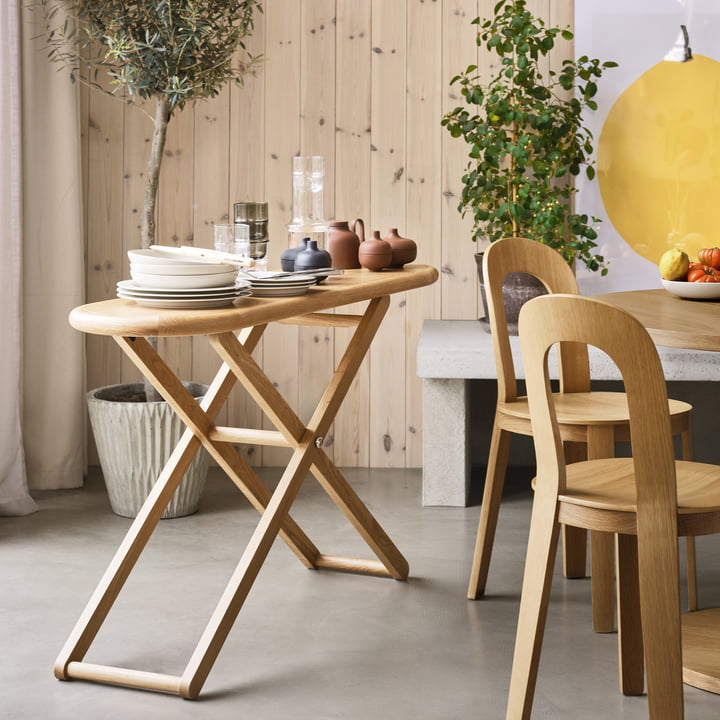 Design House Stockholm - Cinderella folding table, solid oak