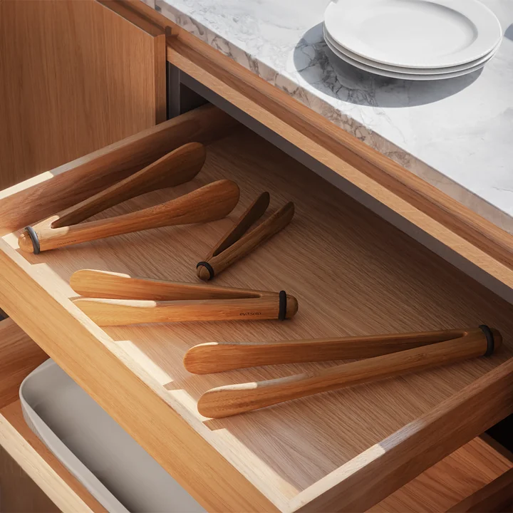 Nordic kitchen serving tongs, bamboo from Eva Solo