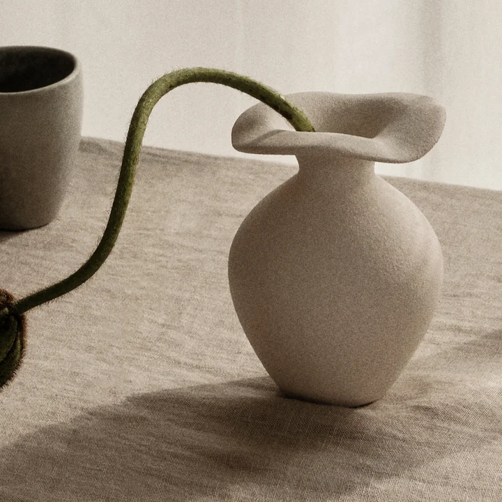 Florentina vase, Ø 9.5 cm x H 14 cm, white by Broste Copenhagen