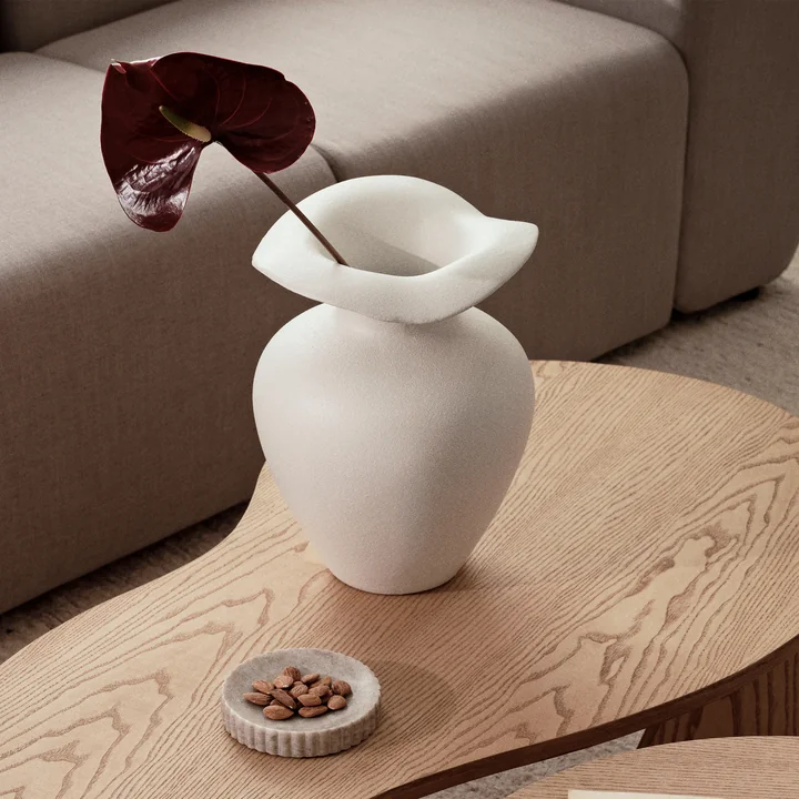 Florentina vase, Ø 9.5 cm x H 14 cm, white by Broste Copenhagen