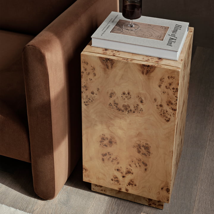 Burl side table, natural by ferm Living