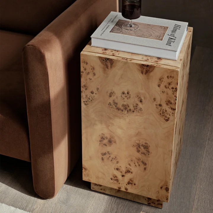 Burl side table, natural by Ferm Living