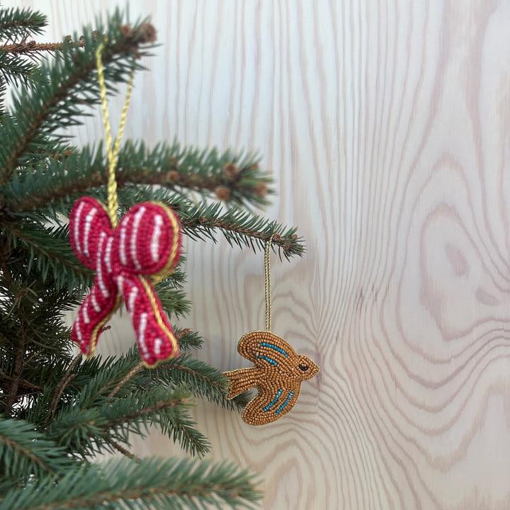 Christmas ribbon ornament from OYOY