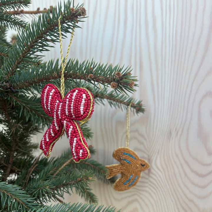 Christmas ribbon ornament from OYOY