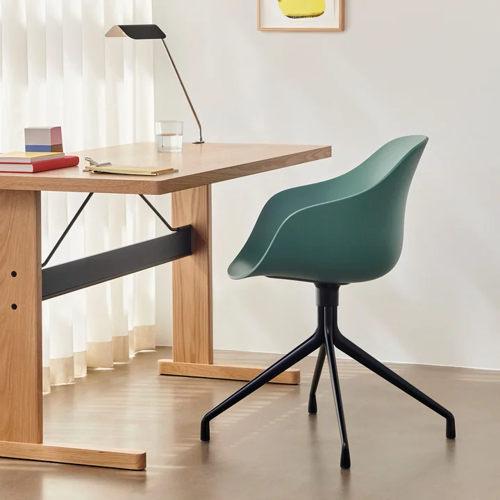 HAY - About A Chair AAC 220, aluminum black / fall green