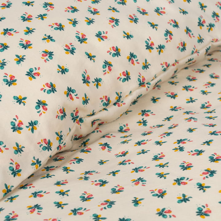 Children's bed linen, fleure coloré from Konges Sløjd